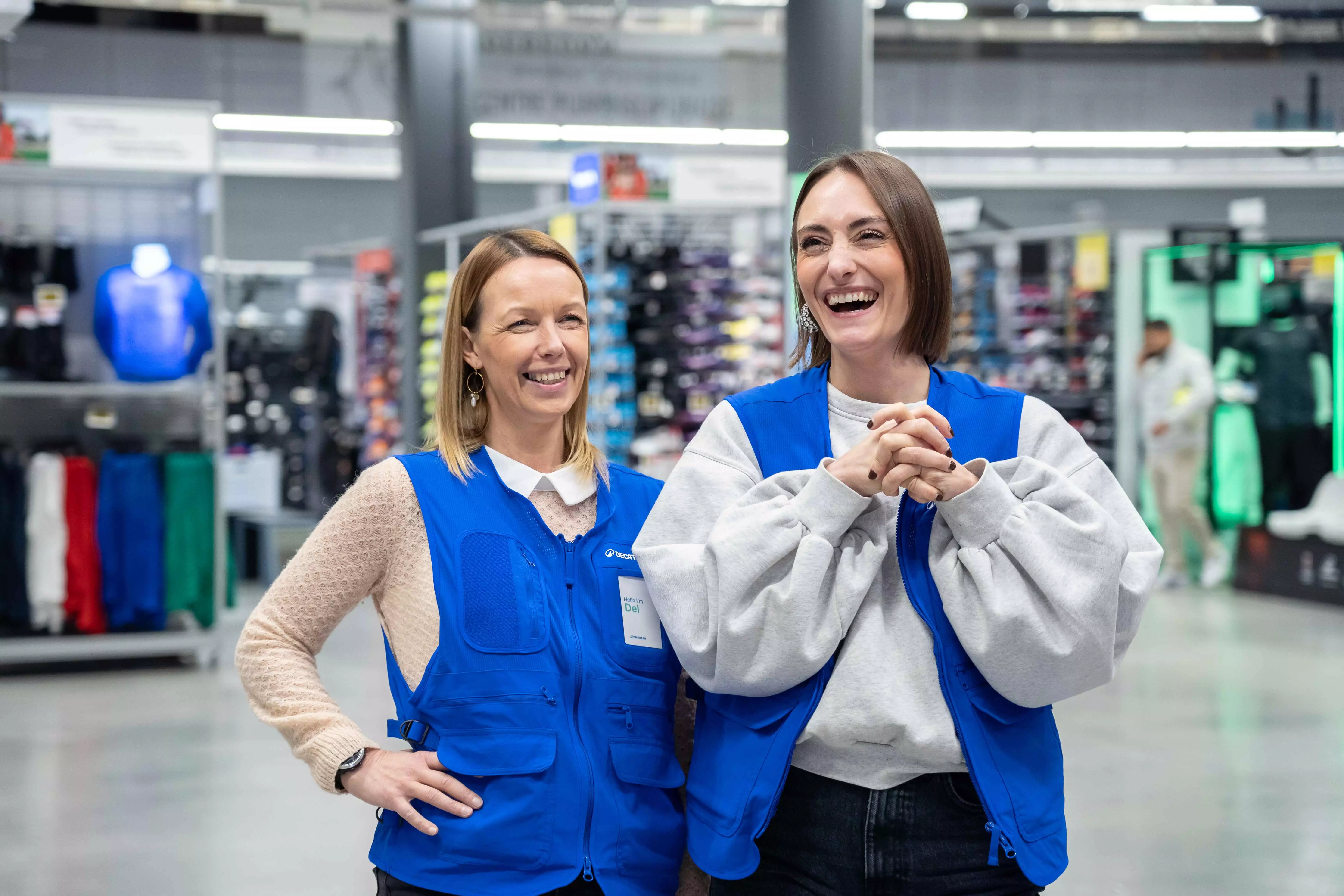 winkel vrouwen glimlach fun decathlon portrait